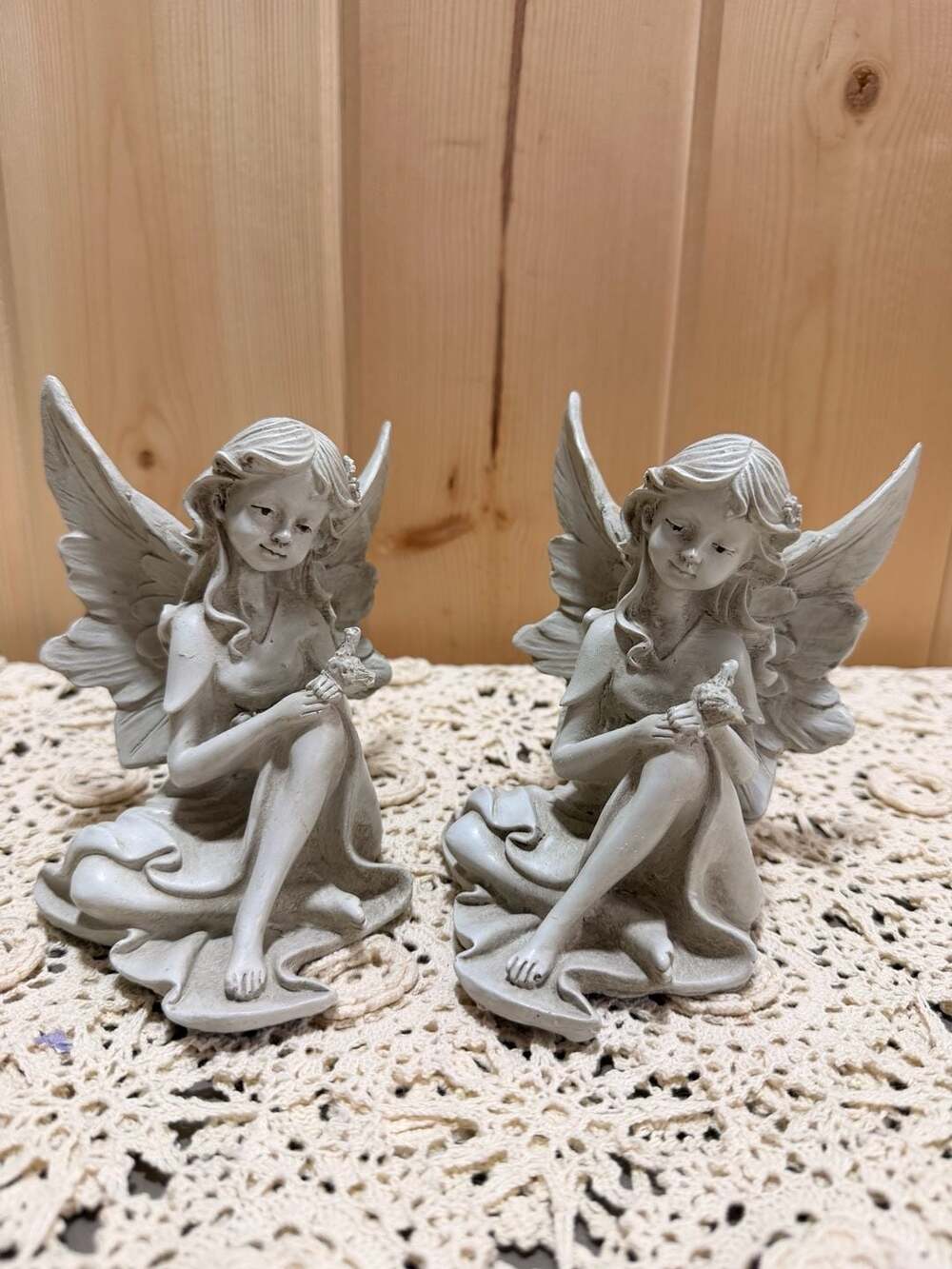 Cottagecore Fairy Set Statue Figurine Fairies Home Decor Trinket Shelf Garden